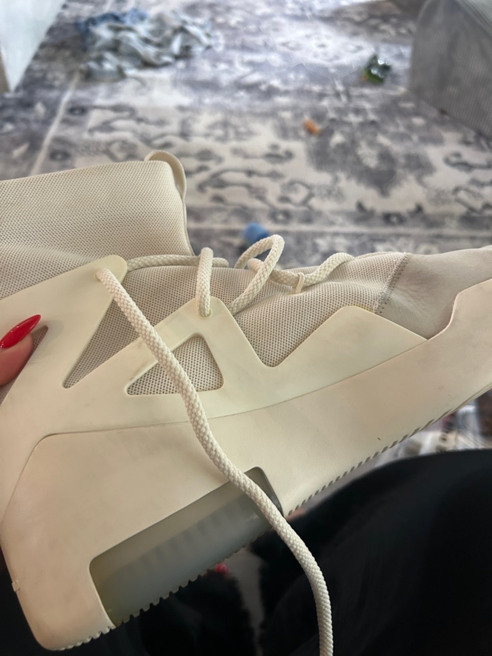 Nike Air Fear Of God 1 High-Top Sneakers in Sail White Sz US 11 - Picture 10 of 12